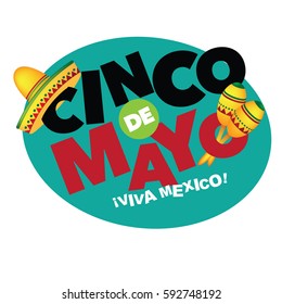 Cinco De Mayo festive icon design. To celebrate the Mexican holiday on the 5th of May. EPS 10 vector.