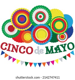 Cinco de Mayo fiesta banner. Mexican holiday poster. Vector illustration.