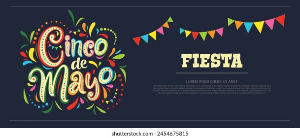 Cinco de Mayo, fiesta, vector graphic design