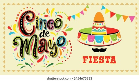 Cinco de Mayo, fiesta, vector graphic design