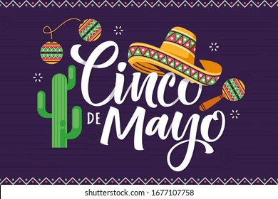 cinco de mayo flat background