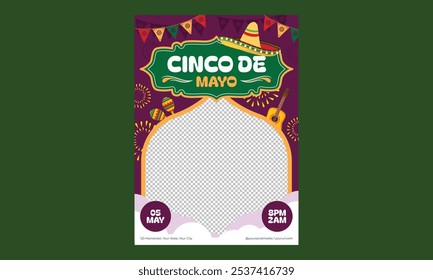 Cinco de mayo Flyer. Vector illustration