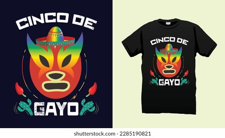 Cinco de mayo Gay tshirt design vector