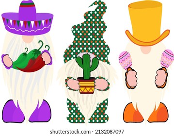  Cinco De Mayo Gnomes It can be used on T-Shirt, Sweater, Jumper, Hoodie, Mug, Sticker, Pillow, Bags, Greeting Cards, Badge, Or Poster