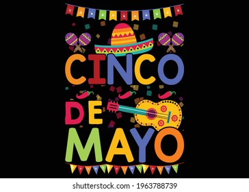 Cinco De Mayo Graphic T-shirt Design