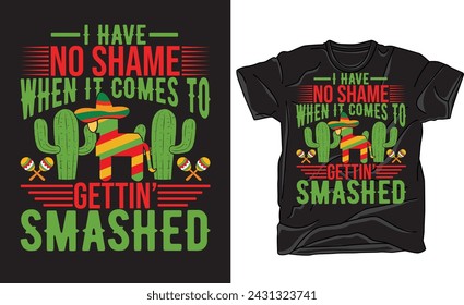 Cinco De Mayo Graphic T-shirt Design.Cinco de t-shirt design vector for print.Design used for fashion, print, poster, banner, gift., card, sticker and etc.