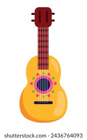 cinco de mayo guitar illustration design