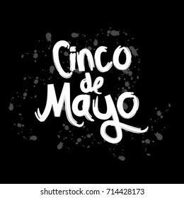 Cinco de Mayo handwritten lettering