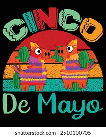 Cinco De Mayo Happy Nacho Party Shirt Druckvorlage Typografie Design für Kunst