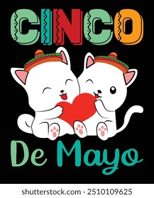 Cinco De Mayo Happy Nacho Party Shirt Druckvorlage Typografie Design für Kunst