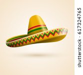 Cinco de Mayo hat. Vector illustration. 