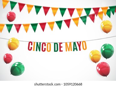 Cinco de Mayo holiday background. Vector illustration. EPS10