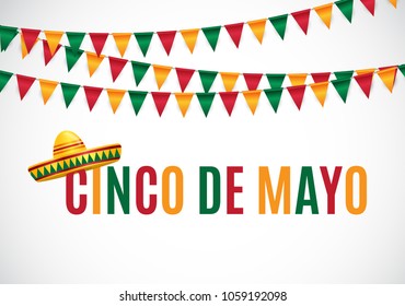 Cinco de Mayo holiday background. Vector illustration. EPS10