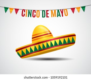 Cinco de Mayo holiday background. Vector illustration. EPS10