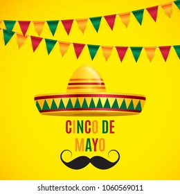 Cinco de Mayo holiday background. Vector illustration. EPS10