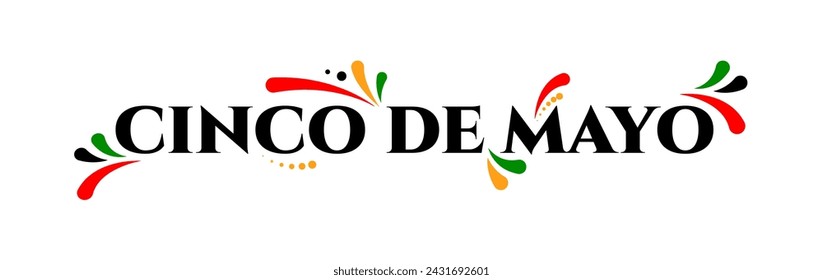 Cinco de Mayo holiday banner design. Vector illustration. (Translation: May 5th)