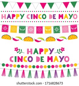 Cinco de Mayo holiday banners