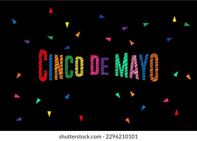 Cinco de mayo, Holiday concept. Template for background, banner, card, poster, t-shirt with text inscription