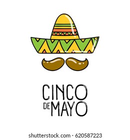 Cinco De Mayo, holiday poster. Vector.