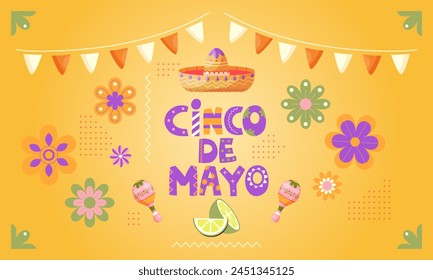 cinco de mayo. Holiday web banner