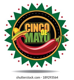 Cinco De Mayo icon EPS 10 vector 