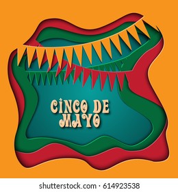 Cinco De Mayo illustration in 3d plastic colorful style perfect for advertising, poster, announcement, invitation, party, greeting card, fiesta, bar, restaurant, menu.