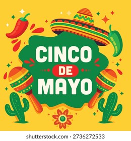 Cinco de mayo illustration post design