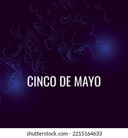 Cinco de Mayo. Inscription May 5 in Spanish. Design suitable for greeting card poster and banner