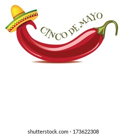 Cinco De Mayo jalapeno background. EPS 10 vector, grouped for easy editing. No open shapes or paths. 