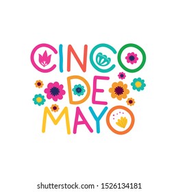 cinco de mayo label isolated icon vector illustration design