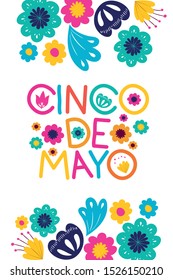 cinco de mayo label isolated icon vector illustration design