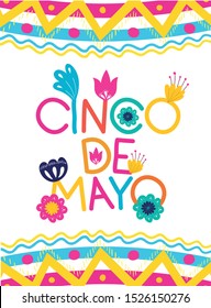 cinco de mayo label isolated icon vector illustration design