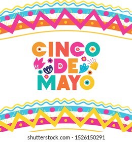 cinco de mayo label isolated icon vector illustration design