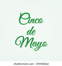 Cinco de mayo - lettering.