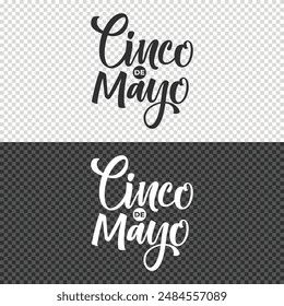 cinco de mayo lettering clipart element design