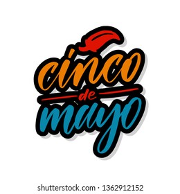 Cinco de Mayo -  lettering sticker.