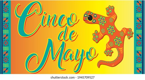 Cinco de Mayo Lizard Banner
