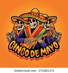 cinco de mayo mascot illustration