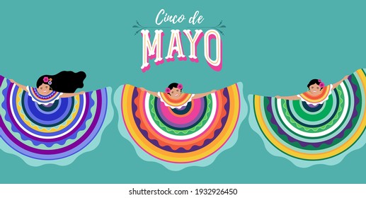 Cinco de Mayo - 5 de mayo, fiesta federal en México. Banner de Fiesta y diseño de afiches con banderas, flores, decoración