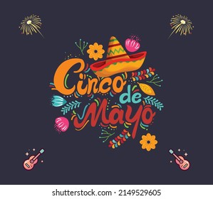Cinco De Mayo - May 5, Federal Holiday In Mexico. Fiesta Banner And Poster Design.