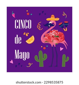 Cinco de Mayo. May 5, federal holiday in Mexico. Fiesta banner and poster design. Mexico independence celebration. Vector illustration. anniversary of Mexico's victor.