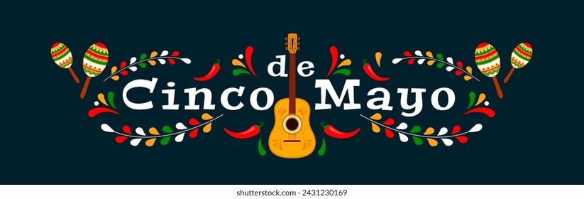 Cinco de Mayo, May 5. Mexican holiday celebration background design. Vector illustration. (Translation: May 5th)