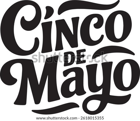 Cinco de Mayo, May 5 Silhoutte.
