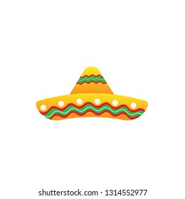 Cinco de Mayo -May 5th- typography banner vector. Mexican sombrero hat. Collection of Cinco de Mayo design vector illustration elements - Vector