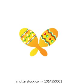 Cinco de Mayo -May 5th- typography banner vector. Mexican maracas. Collection of Cinco de Mayo design vector illustration elements - Vector