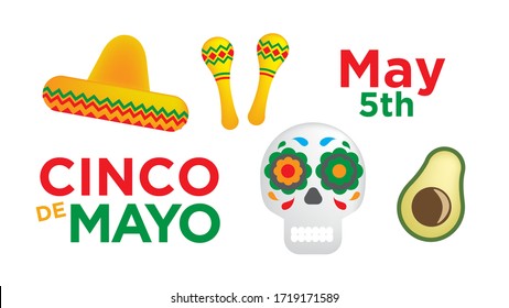 Cinco de Mayo May 5th Vector Template