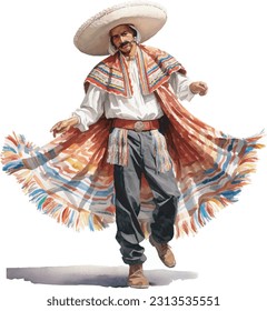Cinco DE Mayo with Mexican costume, wear Mexican clothes