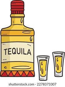 Cinco de Mayo Mexican Drinks Cartoon Clipart