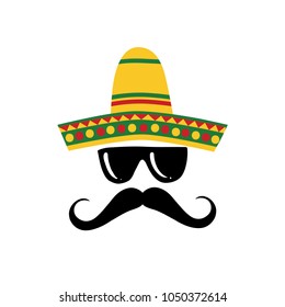 Cinco de mayo mexican fiesta holiday poster banner greeting card