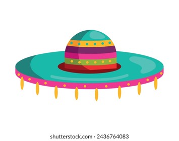 cinco de mayo mexican hat illustration design